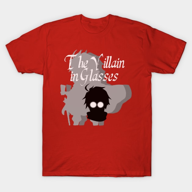 The Villain in Glasses T-Shirt by Sazanami